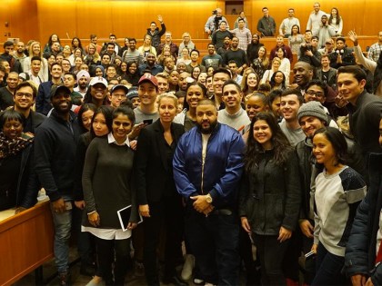 DJ Khaled Visits Students At Harvard University