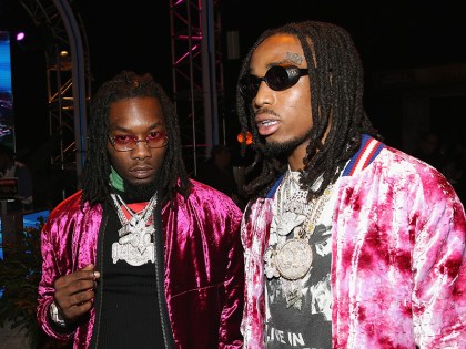 WATCH: Quavo & Offset Attempt To Jump Massive Guy After “Powerhouse” Concert