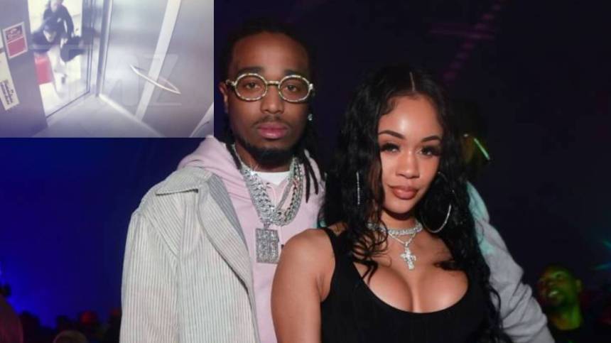 Quavo & Saweetie’s Physical Altercation Captured On Elevator Surveillance Video