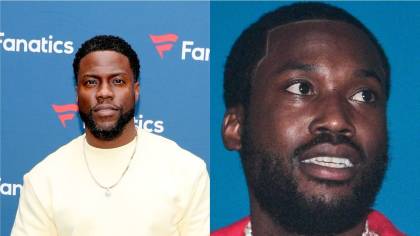 Kevin Hart Has No Mercy For Meek Mill’s Fuzzy Dunlop Fashion Sense