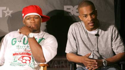 T.I. Challenges 50 Cent To Verzuz Battle During Star-Studded ‘Black Mafia Family’ Premiere