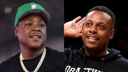 Jadakiss Links With Boston Celtics Legend Paul Pierce During NBA Finals