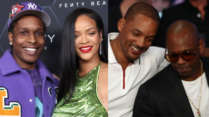 A$AP Rocky & Rihanna Attend ‘Epic’ Will Smith Movie Screening With Dave Chappelle & More