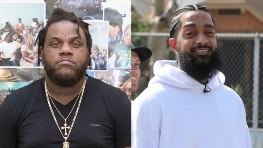 Fat Trel Visits Nipsey Hussle Mural To Pay Tribute: ‘I Still Remember Our Last Talk’
