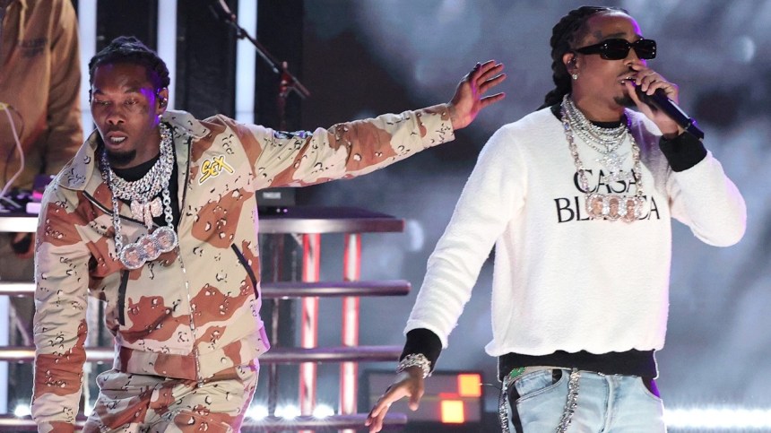 Offset & Quavo Sit Separately At NBA Game Weeks After Reported GRAMMY Blowout
