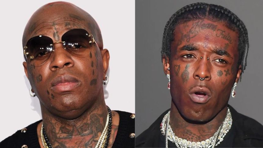 Birdman Raises Eyebrows Lil Uzi Vert 'Barter 16' Studio Photo