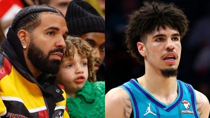 Drake’s Son Adonis Gifted LaMelo Ball’s Signed Jersey In Sweet Locker Room Moment