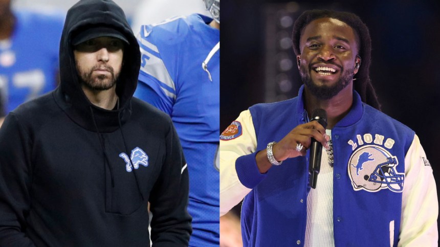 Eminem Links Up With Shaboozey Following Detroit Lions Thanksgiving Halftime Show