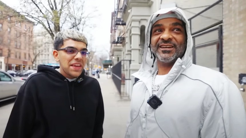 Jim Jones Accidentally Interrupts Drug Deal During N3on Stream In Harlem
